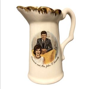 VTG JFK AND MRS JOHN F KENNEDY CREAM PITCHER